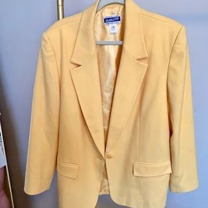 Vintage|  Pendleton| Light Yellow Wood Blazer